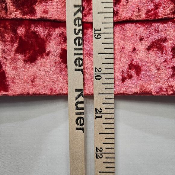 Fabletics Crushed Velour Full Zip Strawberry Red Crop Jacket Size Large - Picture 7 of 7